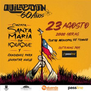 Quilapayun – Sábado 23 Agosto, 20:00 hrs.