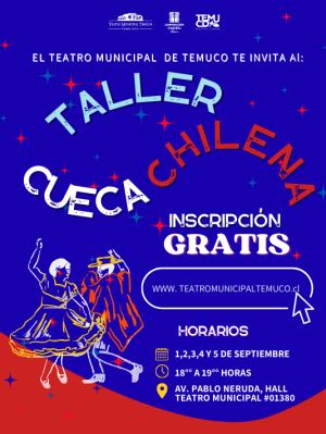 !Aprende a bailar cueca en el Teatro Municipal de Temuco!