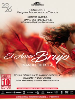 Concierto II - El Amor Brujo, Viernes 10 de Abril - 20:00 hrs.